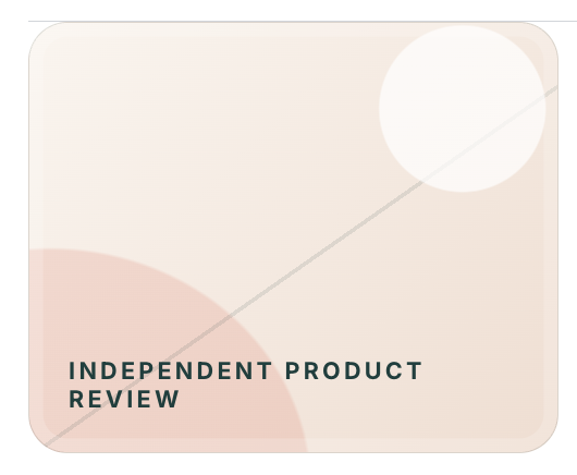 Independent product review illustrated placeholder